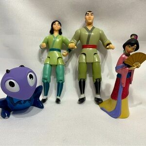 Lot of 5 Disney Mulan Action Figure Toys